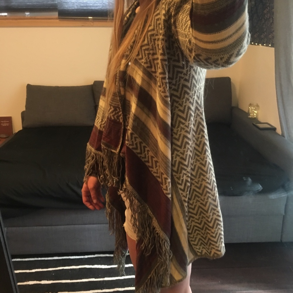 Earthy Pancho Cardigan 🌎